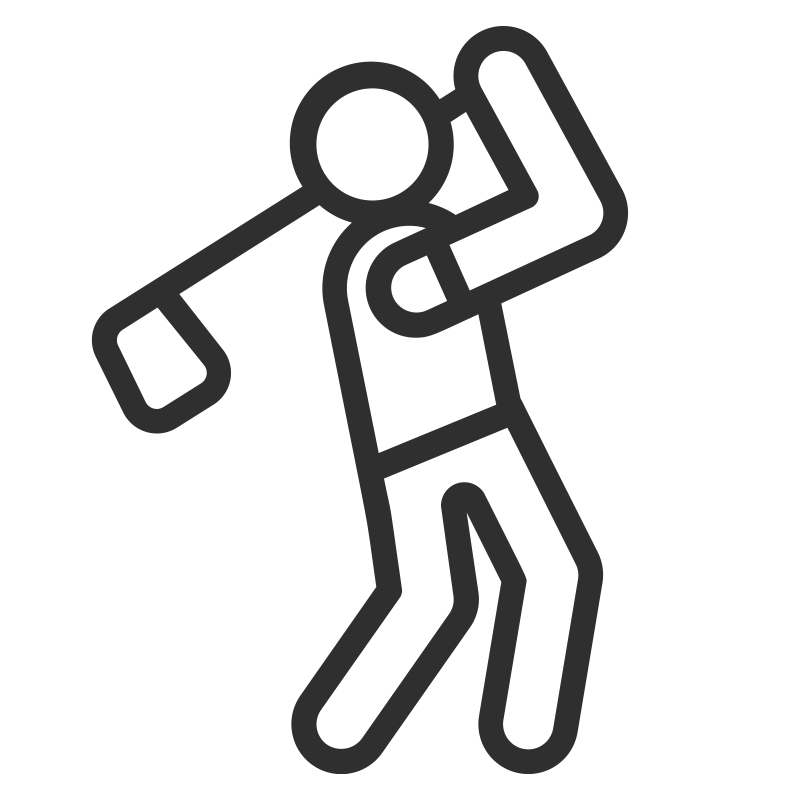 Image of Single Golfer in Main Tournament